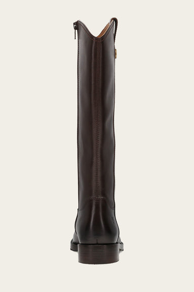 Melissa Button Tall Inside Zip - Dark Brown - Back