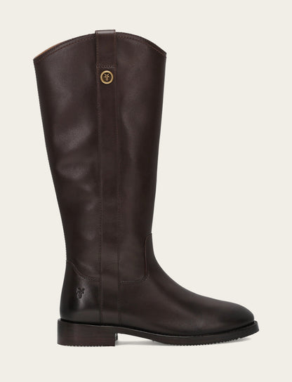 Melissa Button Tall Inside Zip - Dark Brown - Outside