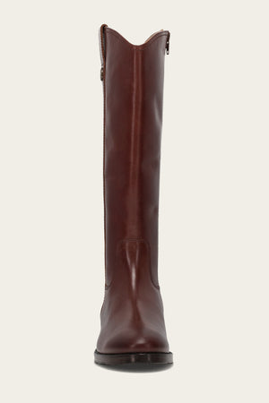 Melissa Button Tall Inside Zip - Saddle - Front