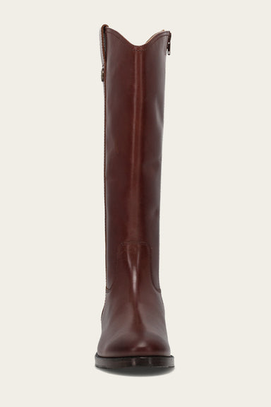 Melissa Button Tall Inside Zip - Saddle - Front