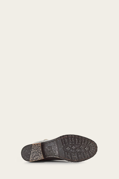 Melissa Double Sole Button Lug Tall - Antiqued Black - Sole