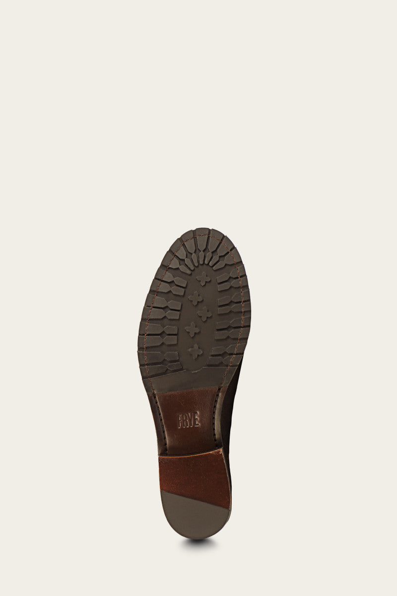 Melissa Double Sole Button Lug Tall - Brown - Sole