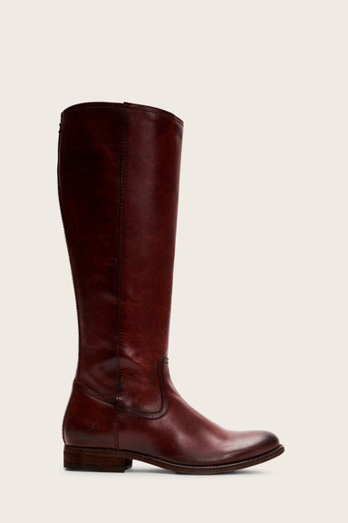 Melissa Inside Zip Tall - Mahogany - Outside