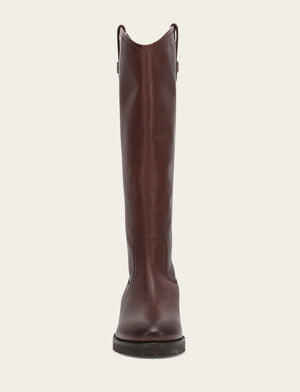 Melissa Lug Button Tall - Brown - Front