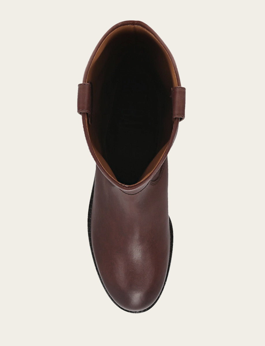 Melissa Lug Button Tall - Brown - Top Down
