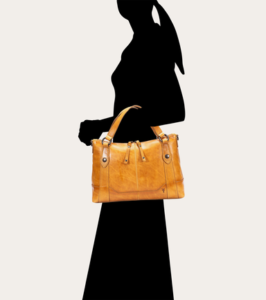 Frye melissa top satchel beige