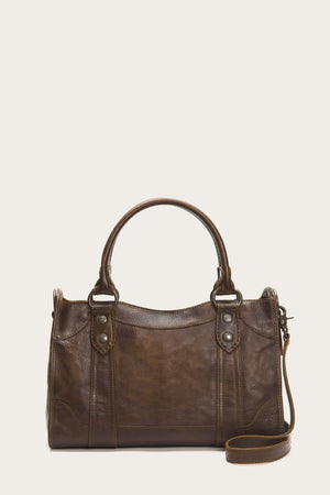 Borsa A Tracolla Donna Frye Melissa In Pelle Marrone - Made In India - Foto 4