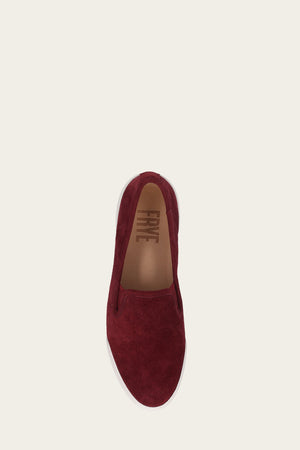 Mia Slip On - Wine - Top Down