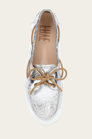 Naya Boat Shoe - Silver - Top Down
