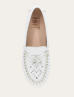 Naya Stud Moc - White - Top Down
