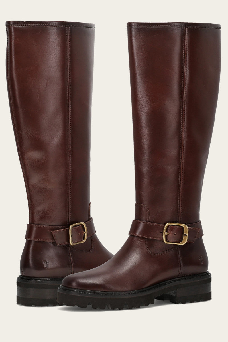 Olivia Buckle Tall - Bourbon - Pair