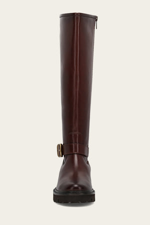 Olivia Buckle Tall - Bourbon - Front