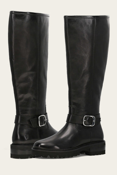 Olivia Buckle Tall - Black - Pair