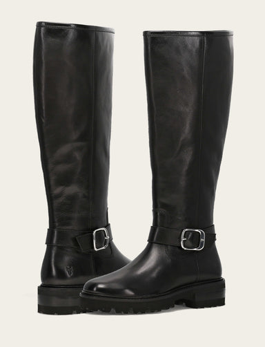 Olivia Buckle Tall - Black - Pair