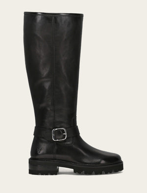 FRYE Olivia Buckle Tall Boots in Black