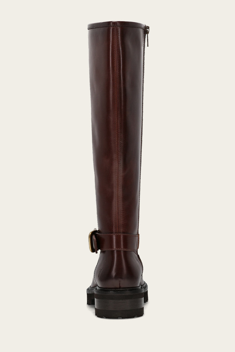 Olivia Buckle Tall - Bourbon - Back