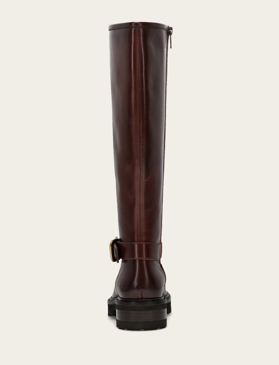 Olivia Buckle Tall - Bourbon - Back
