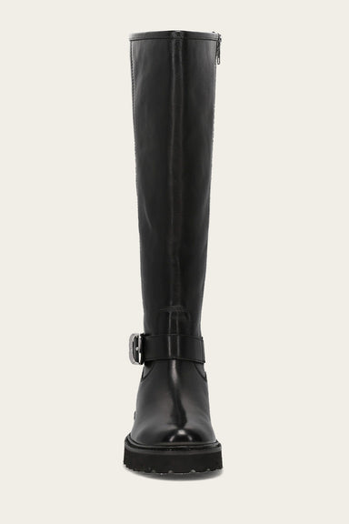 Olivia Buckle Tall - Black - Front