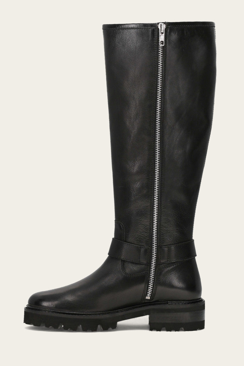 Olivia Buckle Tall - Black - Inside