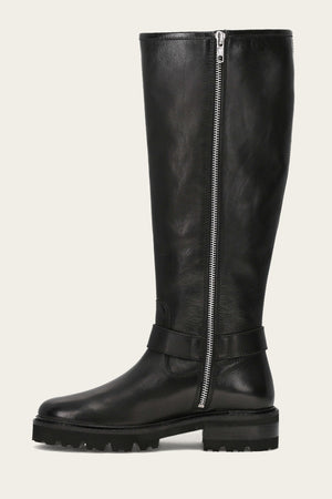 Olivia Buckle Tall - Black - Inside