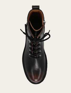 Olivia Combat - Antique Black - Top Down