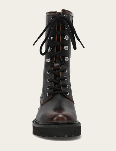 Olivia Combat - Antique Black - Front