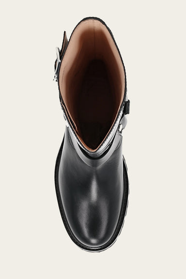 Olivia Moto Mid - Black - Top Down