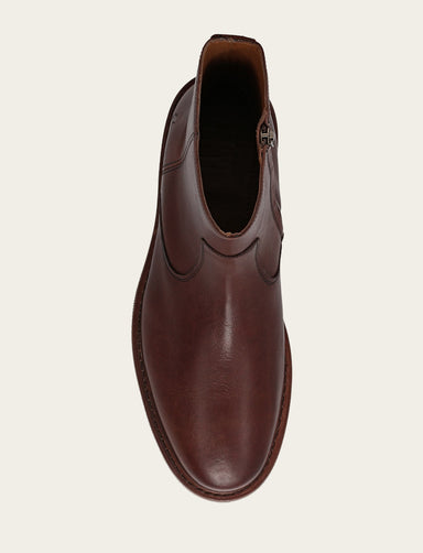 Paul Inside Zip - Brown - Top Down