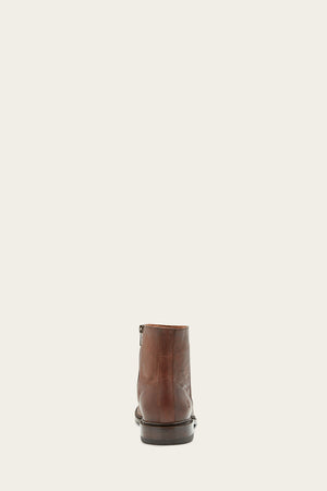 Paul Inside Zip - Cognac - Back
