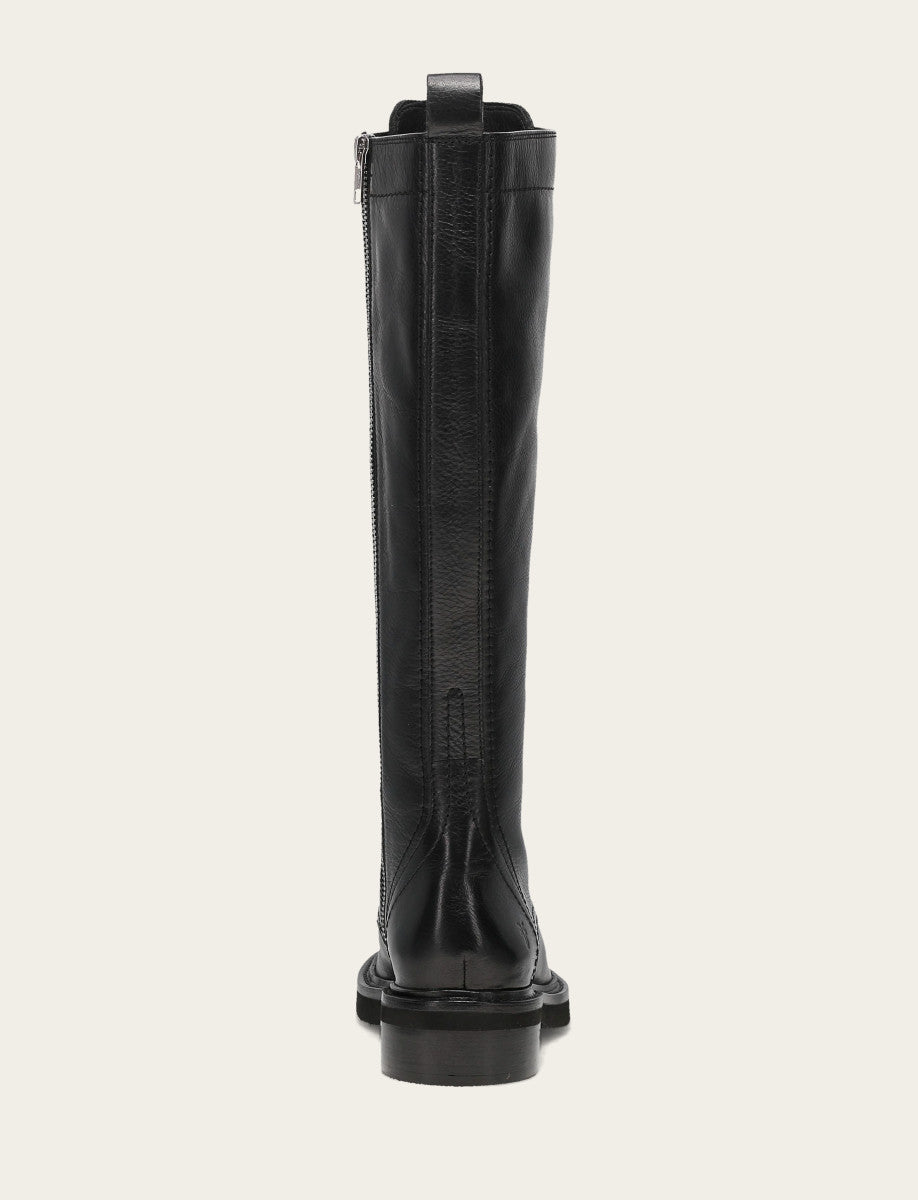 Phoebe Lace Up Tall - Black - Back