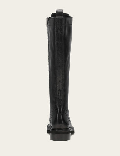 Phoebe Lace Up Tall - Black - Back