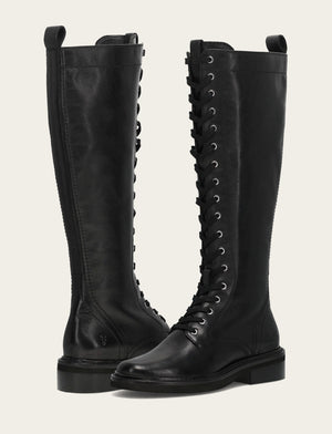 Phoebe Lace Up Tall - Black - Pair