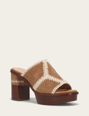 Pipa Crochet Platform Sandal - Almond - Hero