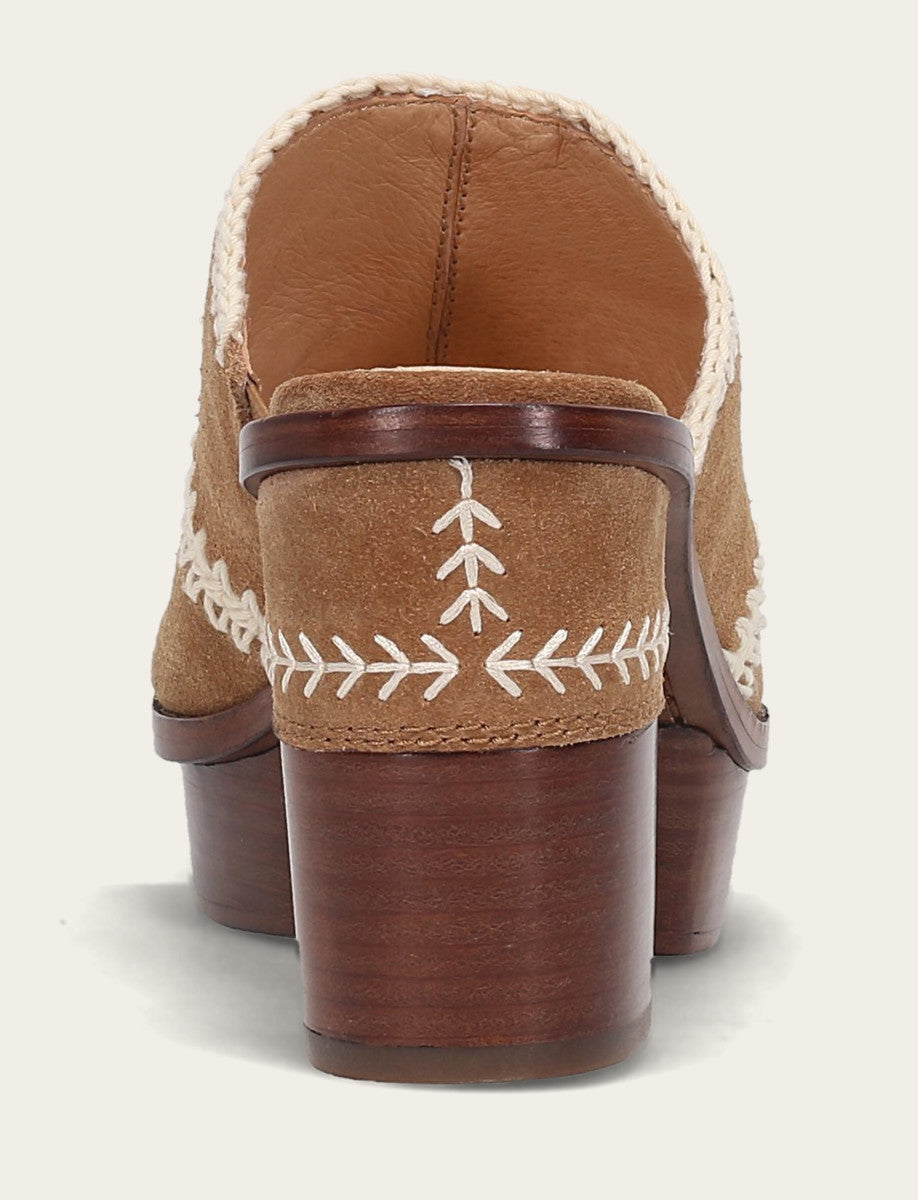 Pipa Crochet Platform Sandal - Almond - Back