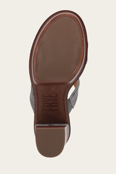 Pipa Woodstock 2 Band Platform Sandal - Grey Sky - Sole