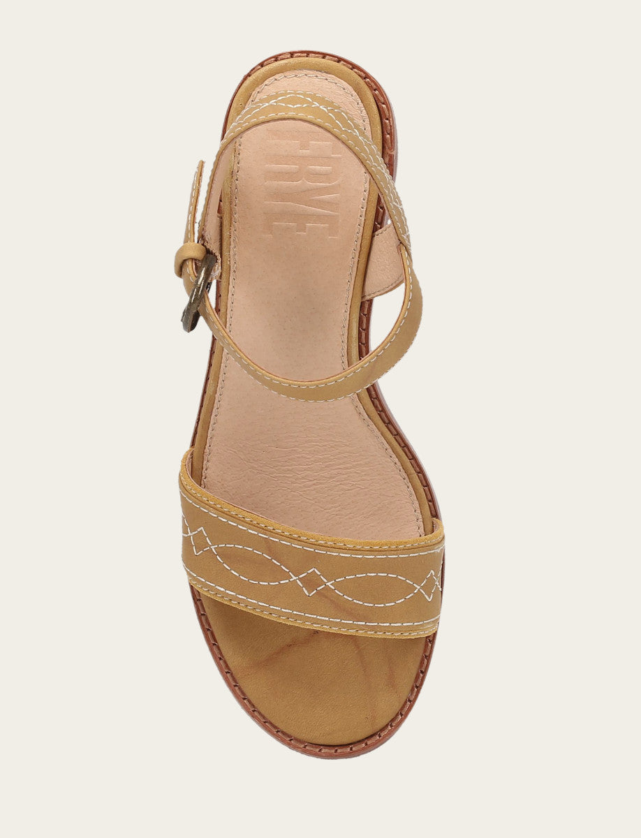 Pipa Woodstock Sandal - Banana - Top Down