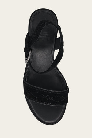 Pipa Woodstock Sandal - Black - Top Down