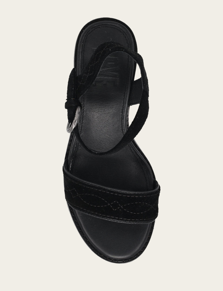 Pipa Woodstock Sandal - Black - Top Down