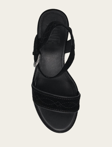 Pipa Woodstock Sandal - Black - Top Down