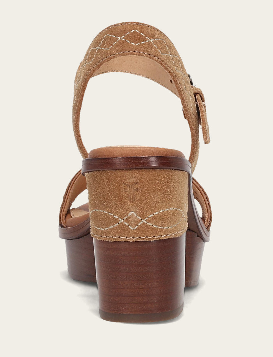 Pipa Woodstock Sandal - Almond - Back
