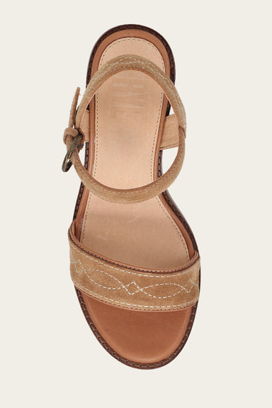Pipa Woodstock Sandal - Almond - Top Down