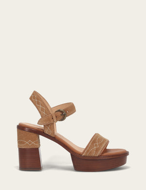 Pipa Woodstock Sandal - Almond - Outside