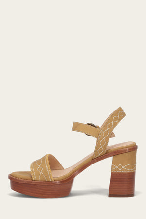 Pipa Woodstock Sandal - Banana - Inside