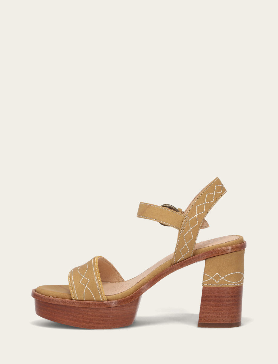 Pipa Woodstock Sandal - Banana - Inside