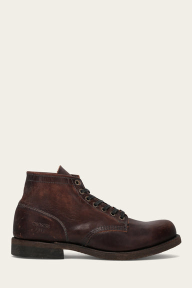 Prison Boot - Dark Brown - Outside