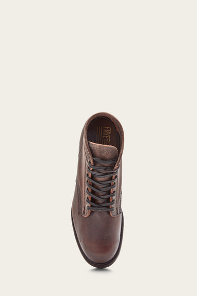 Prison Boot - Dark Brown - Top Down