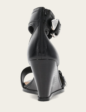 Rachel 2 Piece Sandal - Black - Back