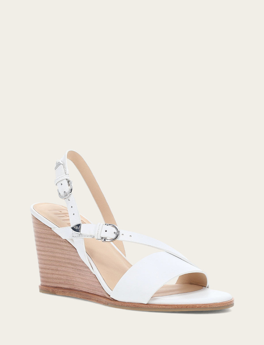 Rachel Buckle Sandal - White - Hero