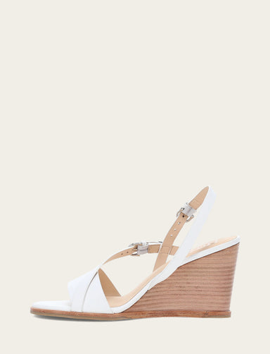 Rachel Buckle Sandal - White - Inside