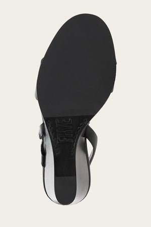 Rachel Buckle Sandal - Black - Sole